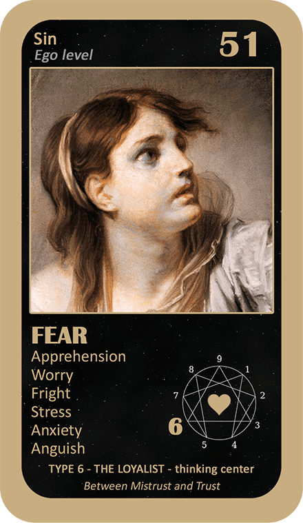 The Love Enneagram Oracle: card 51 Fear