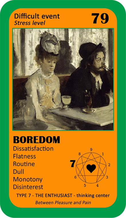 The Love Enneagram Oracle: card 79 Boredom