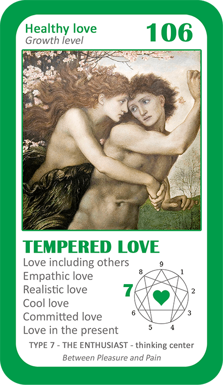 The Love Enneagram Oracle: card 106 Tempered Love