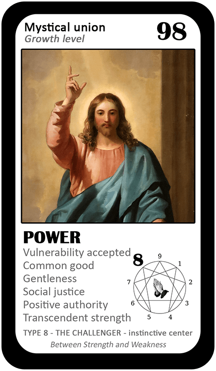 The Mystical Enneagram Oracle: card 98 Power