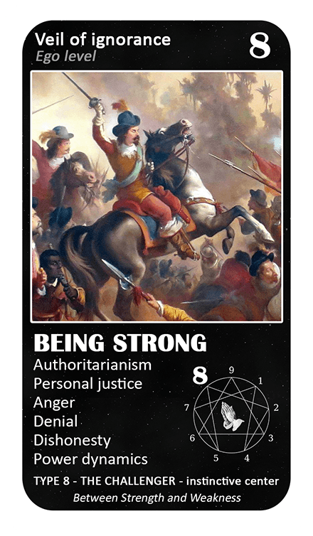 The Mystical Enneagram Oracle: card 8 Being Strong