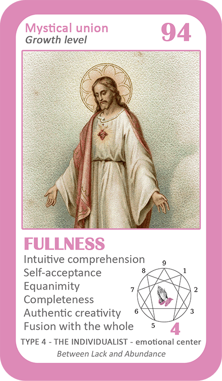 The Mystical Enneagram Oracle: card 94 Fullness