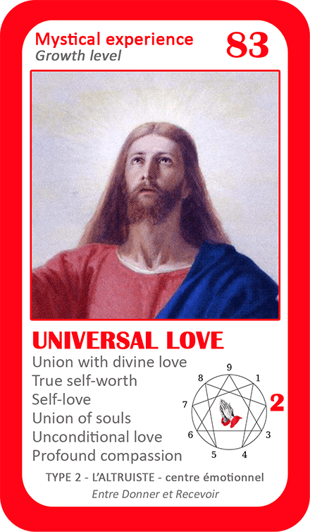 The Mystical Enneagram Oracle: card 83 Universal Love