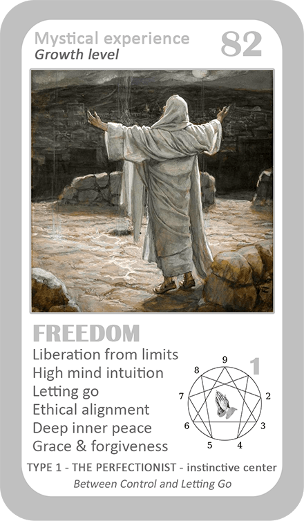 The Mystical Enneagram Oracle: card 82 Freedom