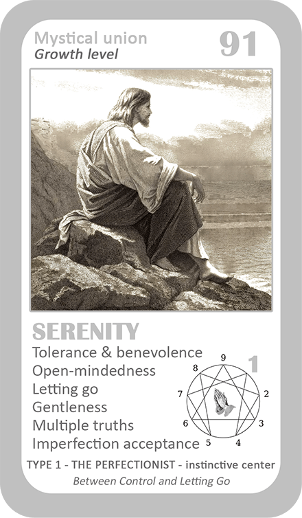The Mystical Enneagram Oracle: card 91 Serenity