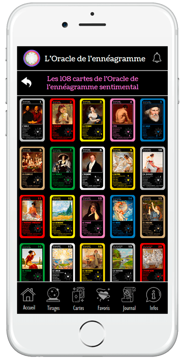 L'application mobile de l'Oracle de l'ennéagramme