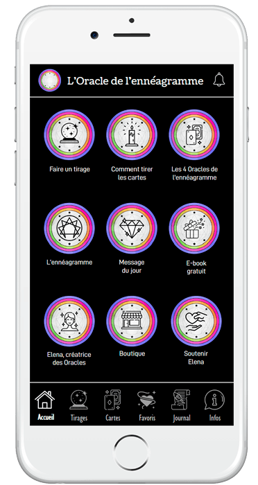 L'application mobile de l'Oracle de l'ennéagramme