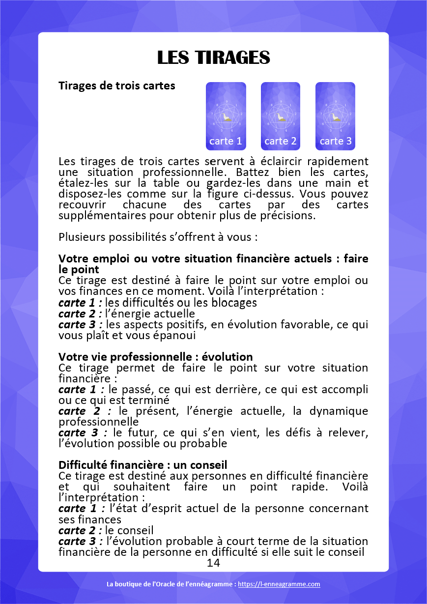 L'Oracle de l'ennéagramme professionnel : carte 39 L'Ambition
