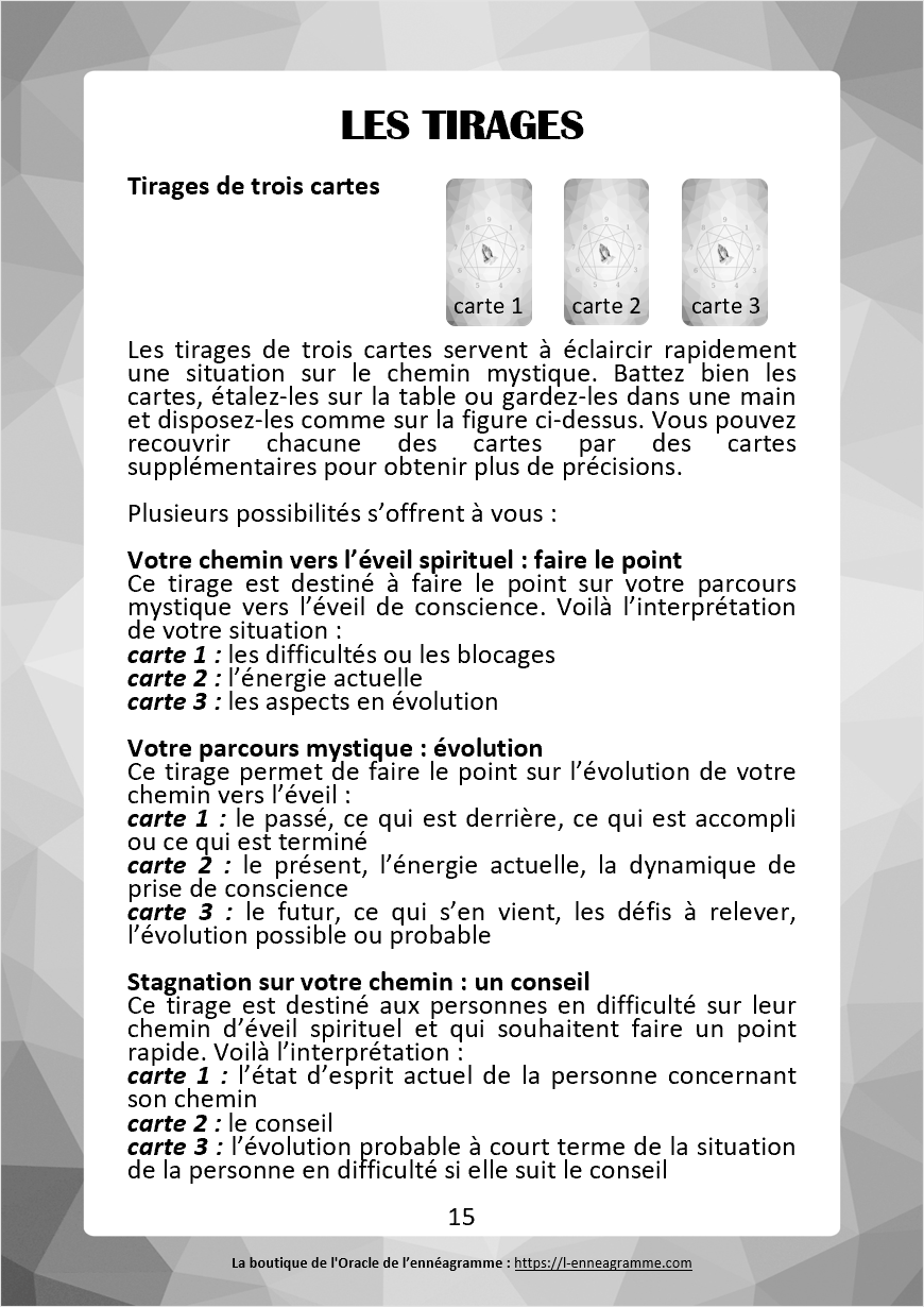 L'Oracle de l'ennéagramme mystique : carte 41 La Méditation