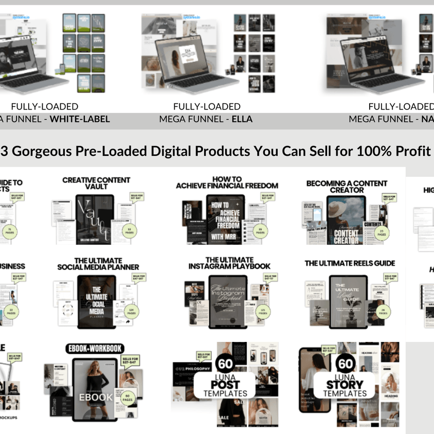 Done- For-You Branded Digital Shop