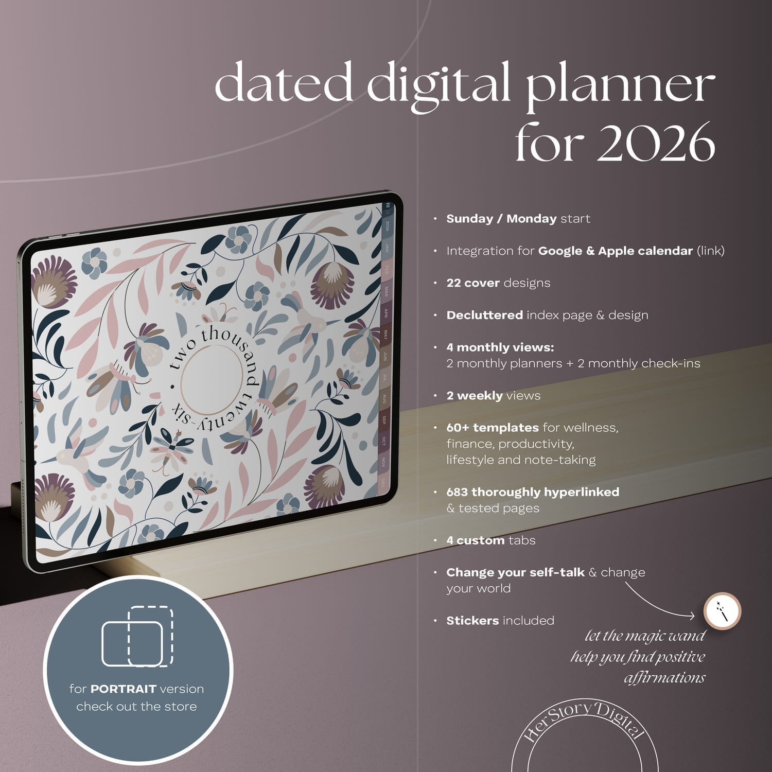 2025 ipad planner dated for GoodNotes