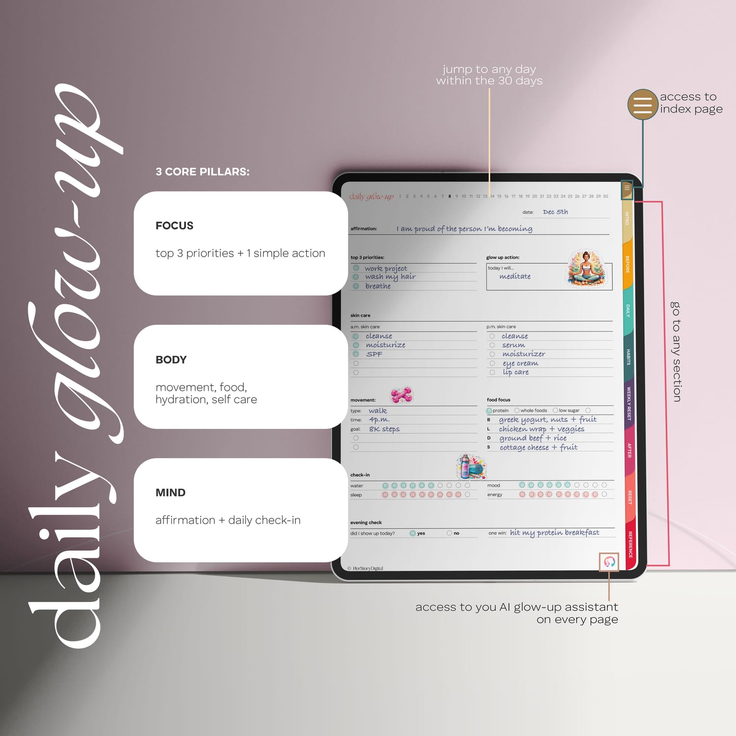2025 ipad planner dated for GoodNotes