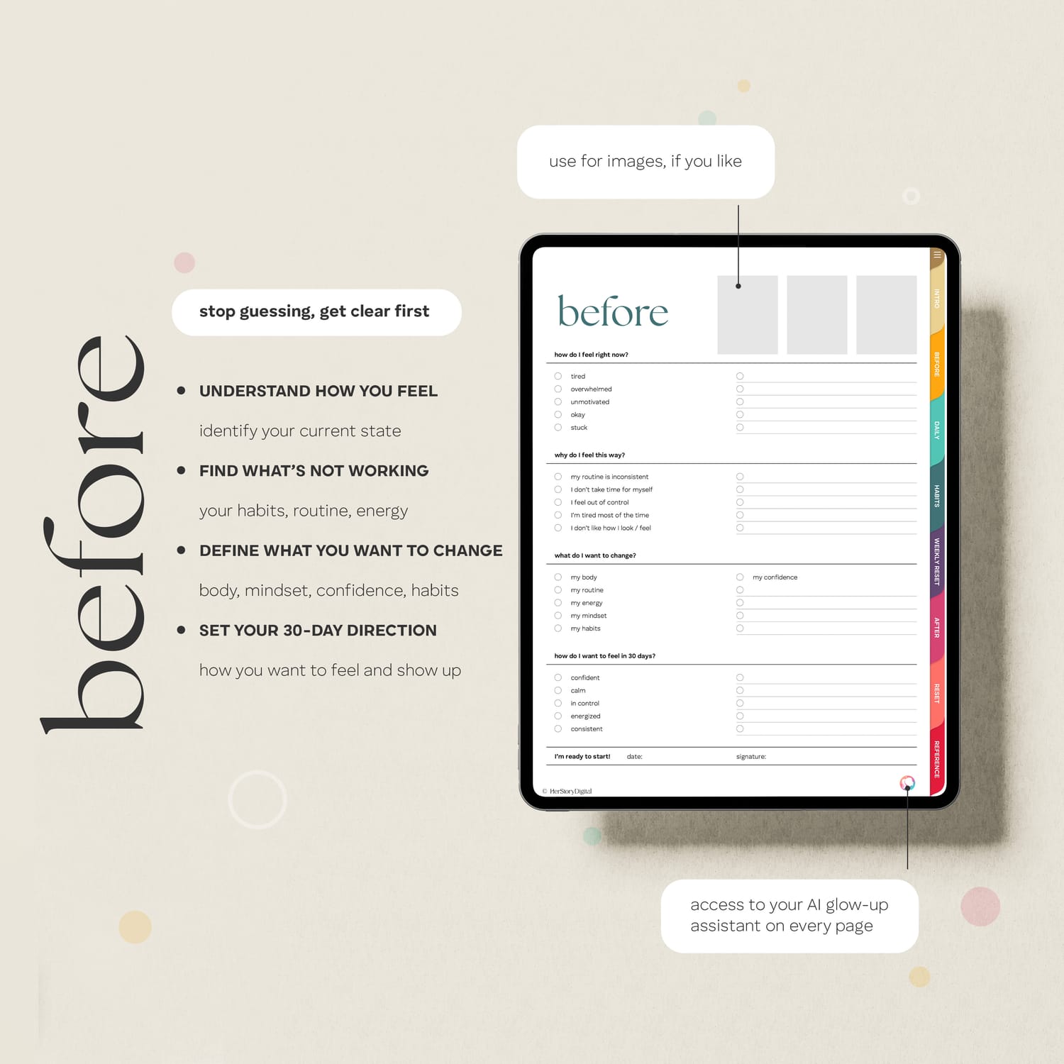 2025 dated iPad planner weekly pages by HerStoryDigital