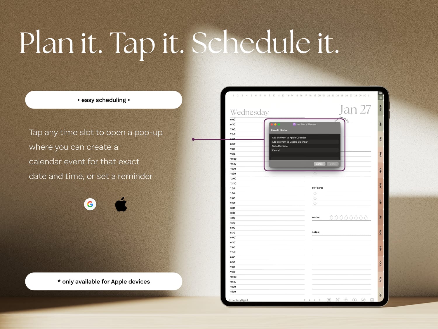 Sticker collection for 2025 dated digital planner by HerStoryDigital