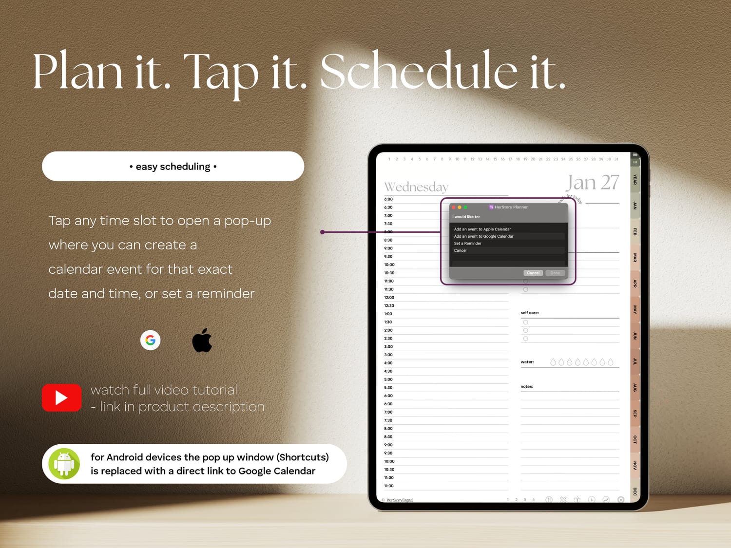 Sticker collection for 2025 dated digital planner by HerStoryDigital