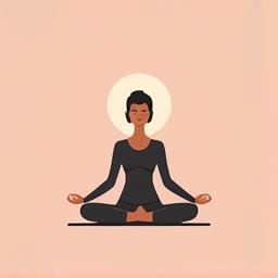 new moon meditation woman