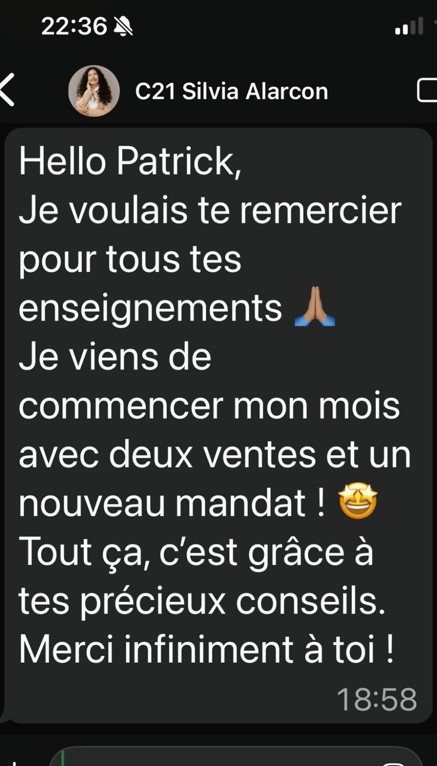 Témoignage agent, Immo Corvers Academy