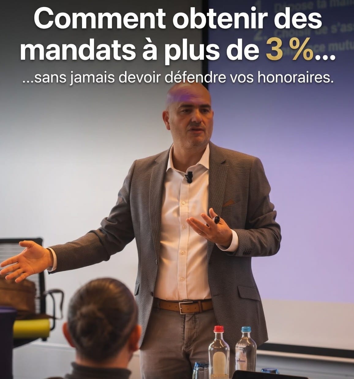 Conférence gratuite à La Louvière — Comment obtenir des mandats à plus de 3 %… sans jamais devoir défendre vos honoraires.