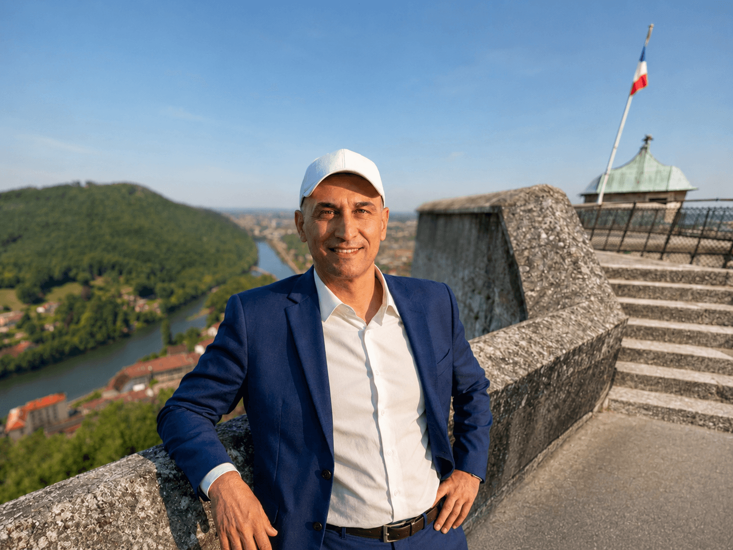 Cyrille Bersot devant la Citadelle