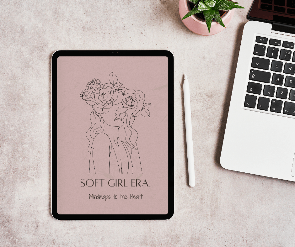 Soft Girl Era: Mindmaps to the Heart digital workbook by Hippiness Is