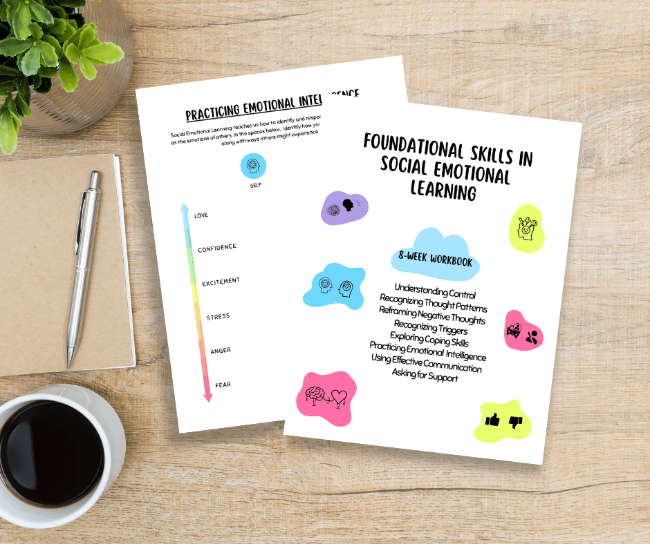 Social Emotional Learning workbook for youth and adolescents printable PDF by Hippiness Is