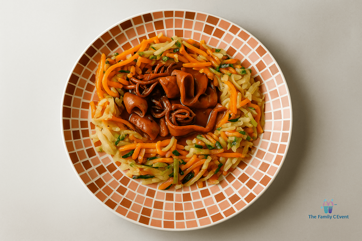 julienne de legumes et fricassé de poulpe