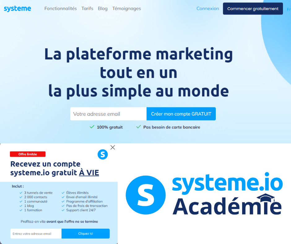  Systéme.io  La plateforme marketing tout en un la plus simple au monde