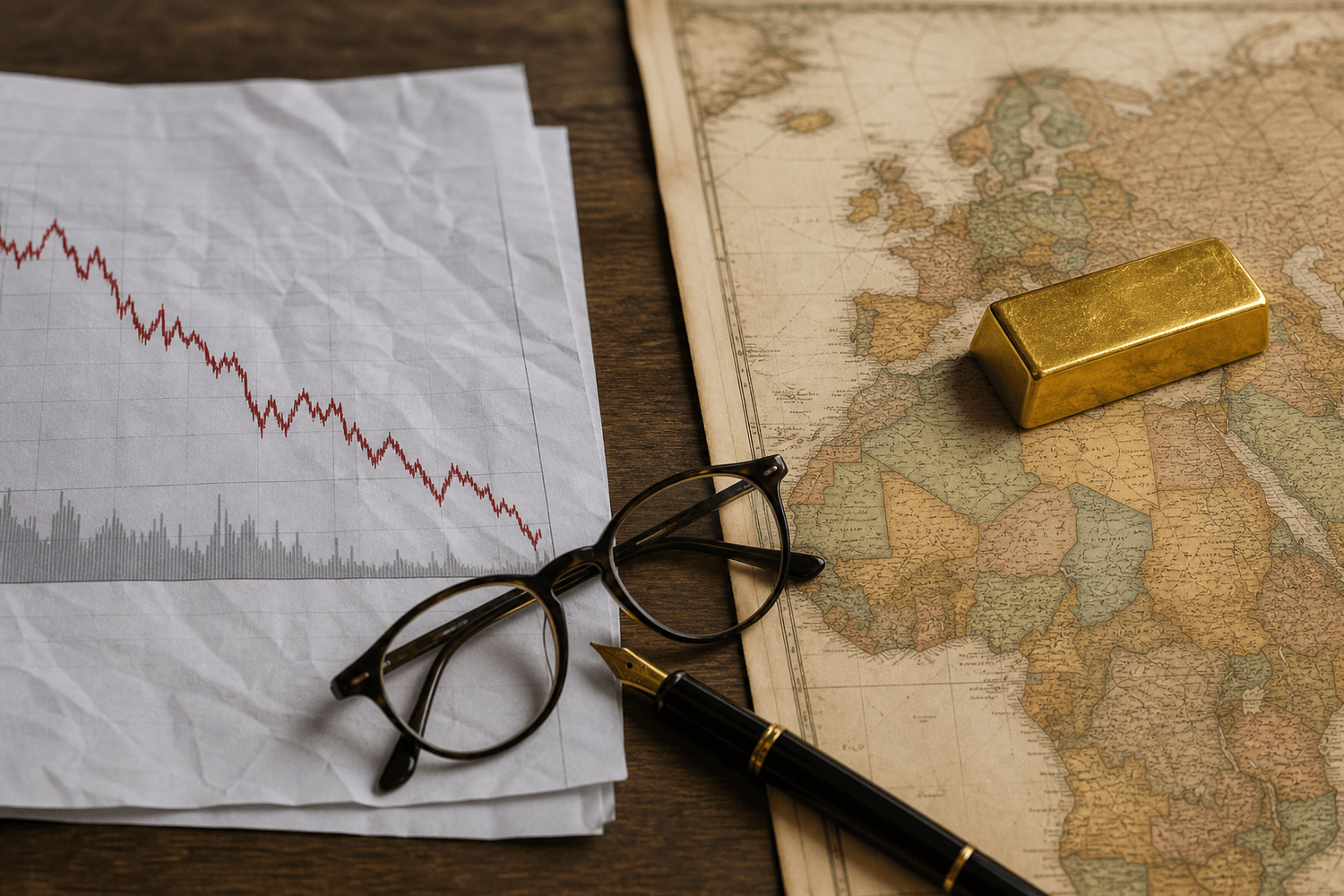 Deux lectures du même métal : graphique boursier et carte géopolitique