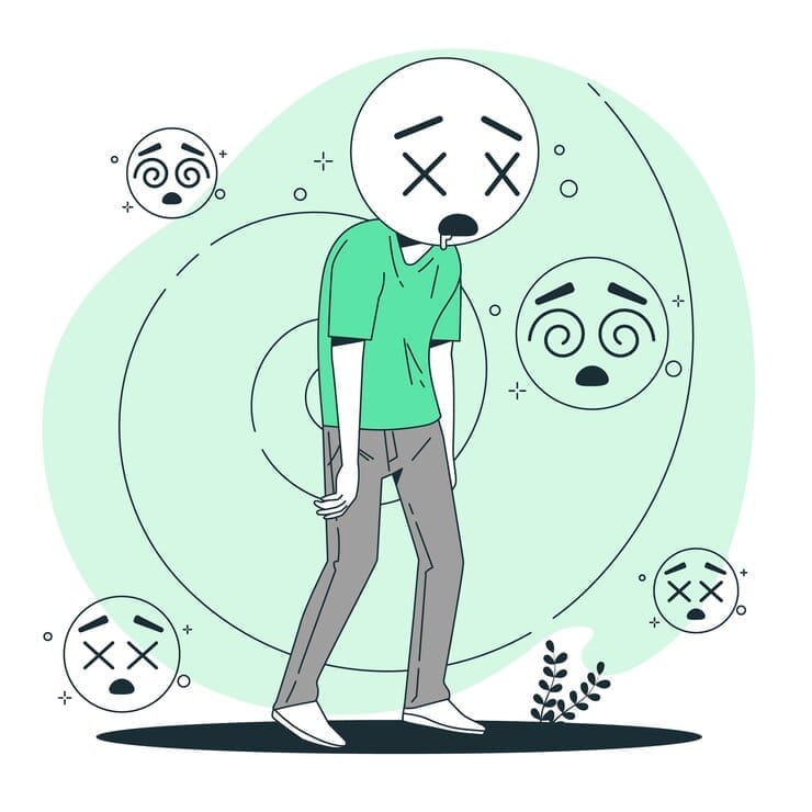 Un personnage épuisé, à bout et perdu (dangers burn out) by Storyset