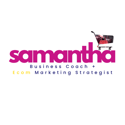 marketing coach logo that says Samantha