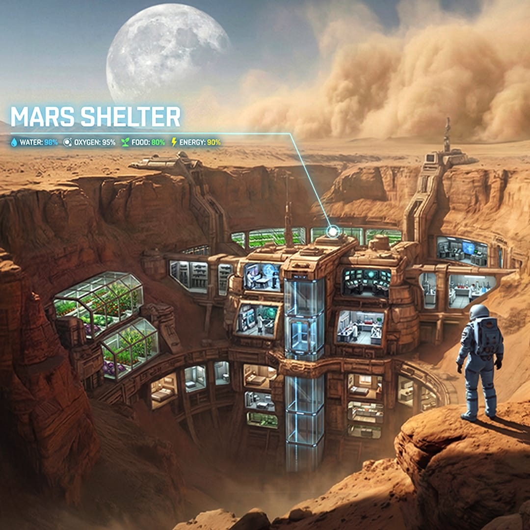 Space shelter orbital base