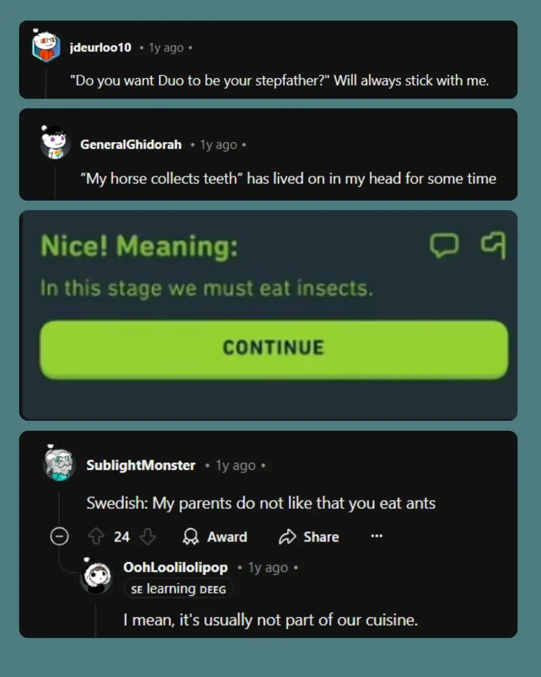 ai prompts to learn language instead of duolingo