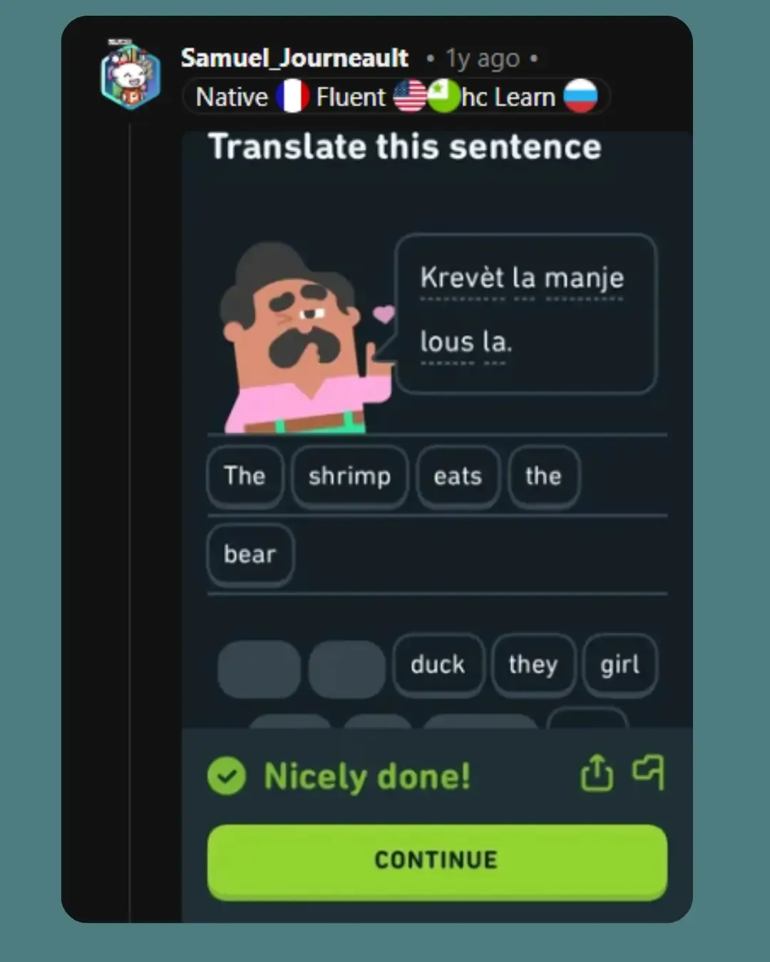 duolingo funny examples