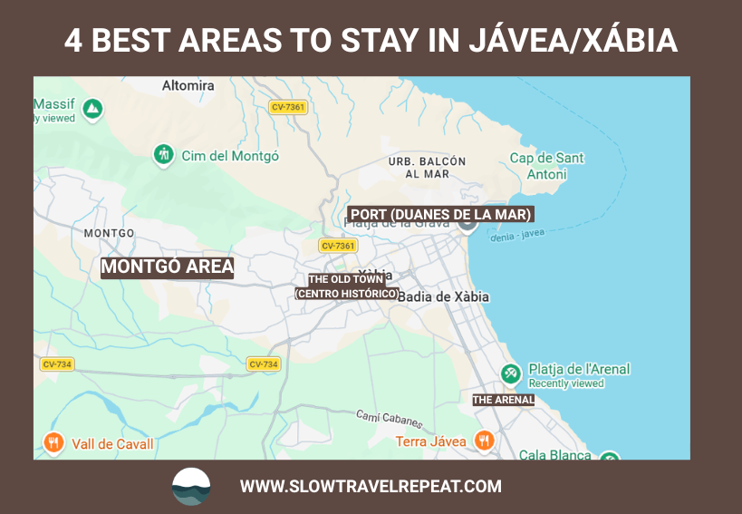 4 BEST AREAS TO STAY IN JÁVEA/XÁBIA