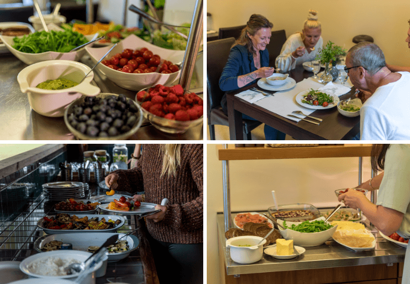 food served in the retreat