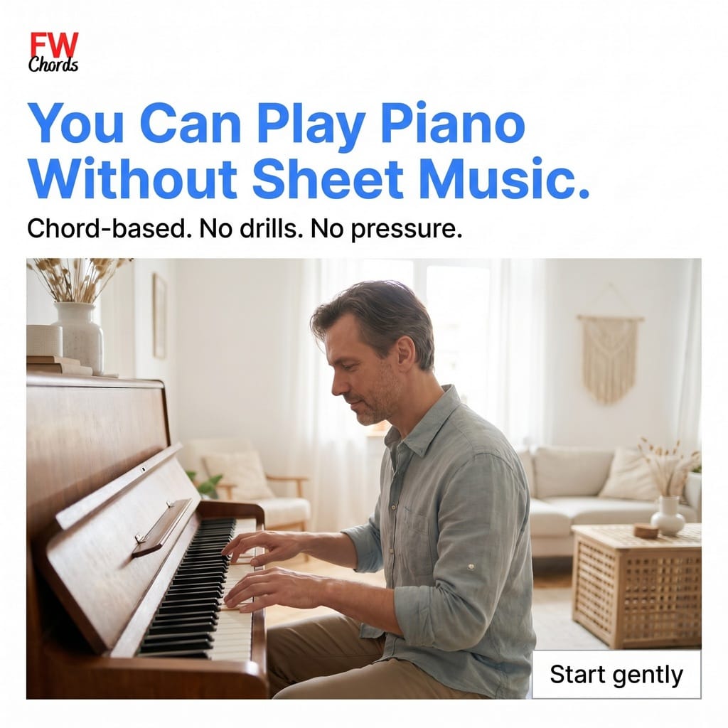 You can play piano without sheet music