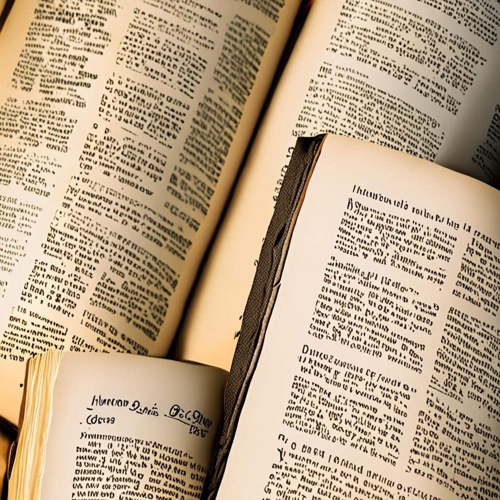 colorized Bible scripture pages highlighted