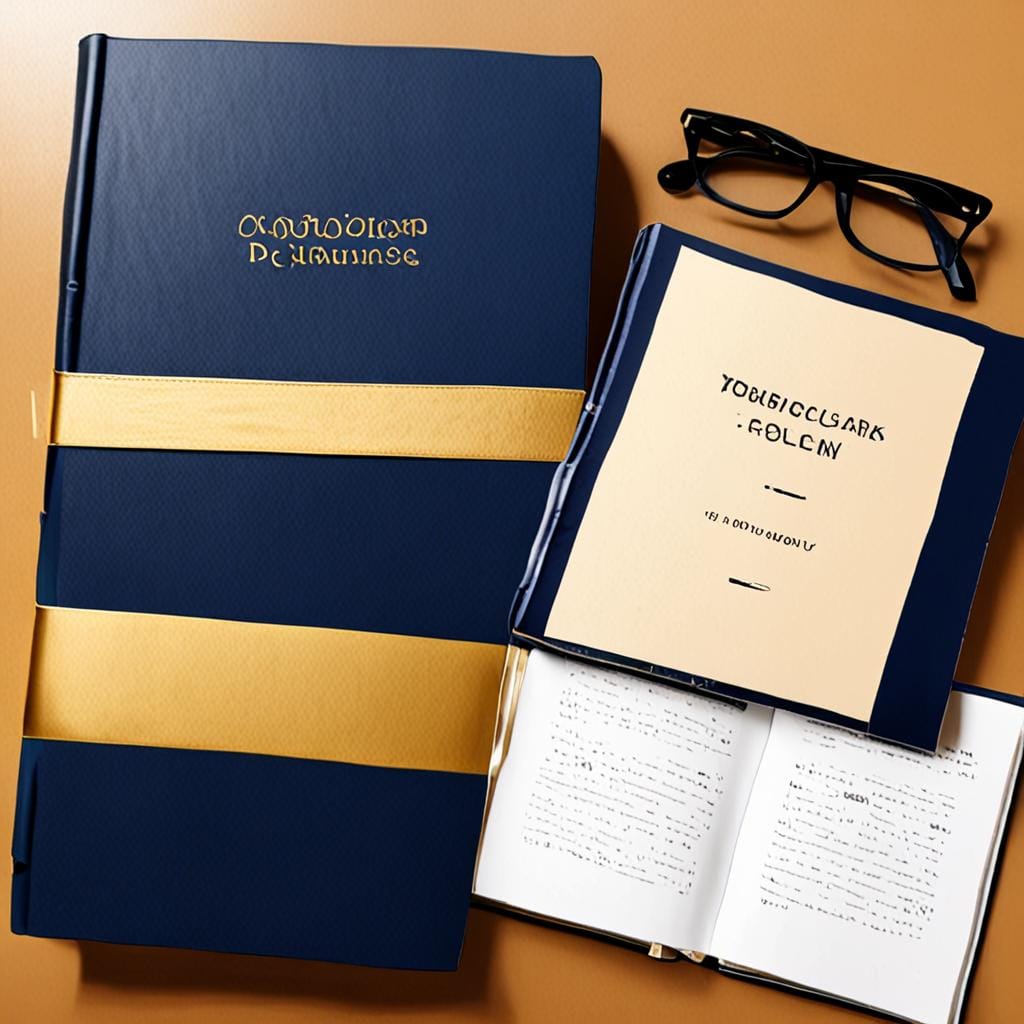 hardback Bible and workbook bundle, navy and gold, elegant