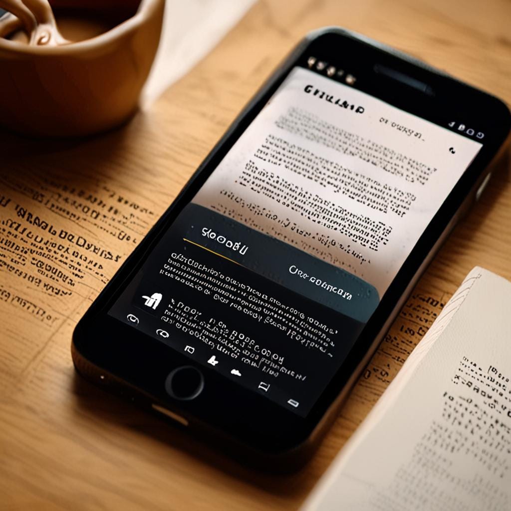 Bible study mobile app interface on phone