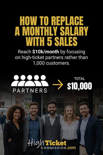 Replace a monthly salary with 5 sales