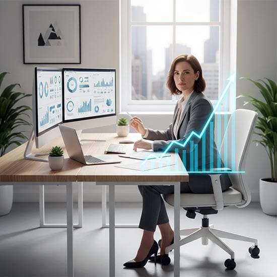 Strong confident entrepreneur