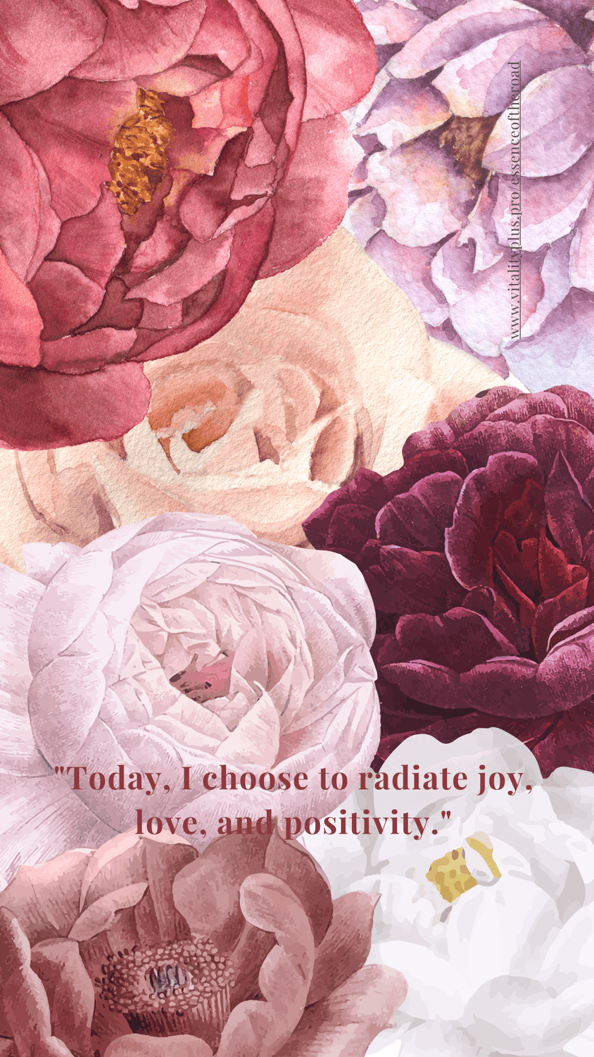 "Today, I choose to radiate joy, love, and positivity." affirmation