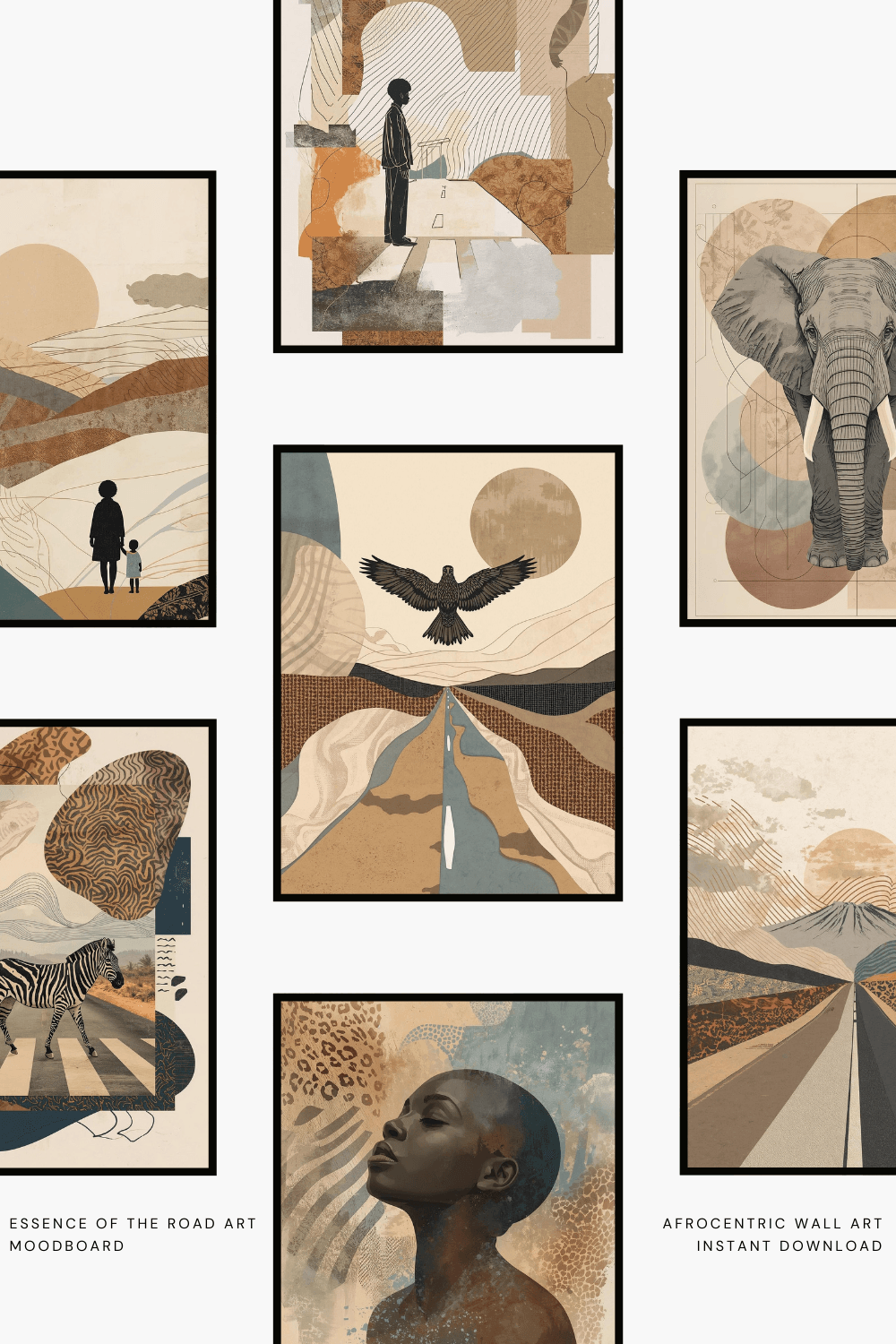 Essence of the Road Art Etsy Shop Afrocentric Wall Art