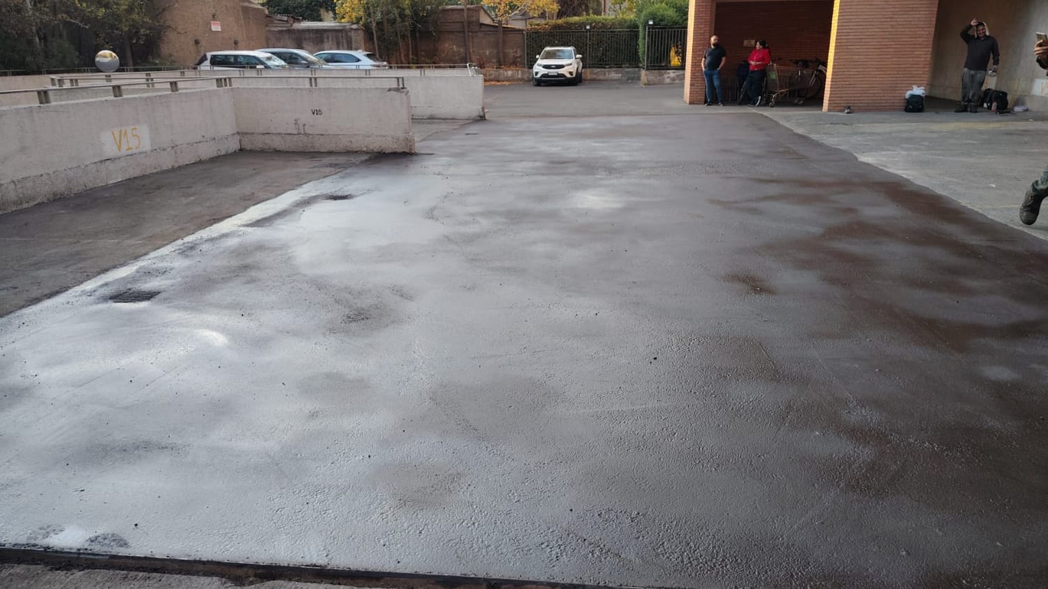 Trabajo de asfaltado en caliente - Asfaltos Chile