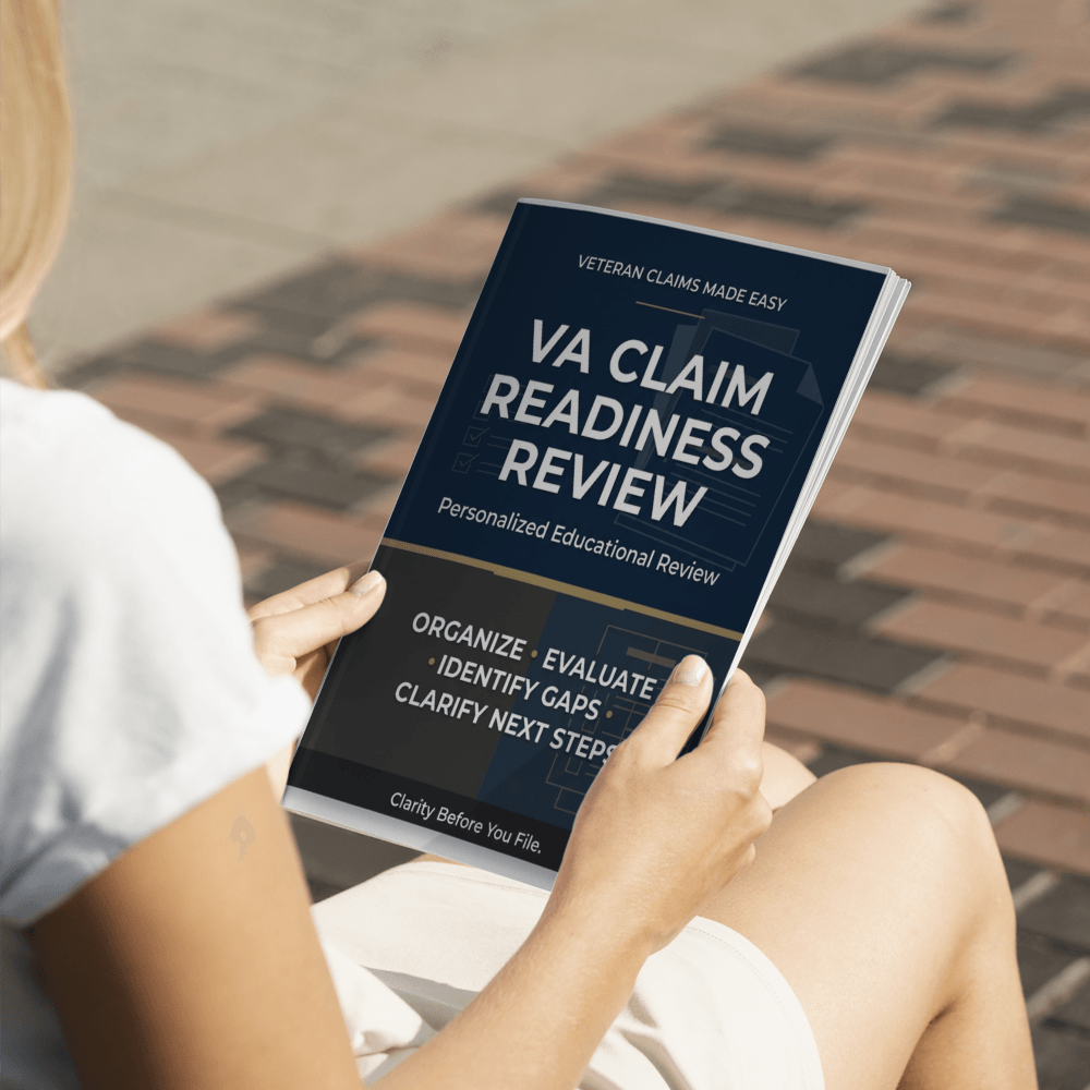 VA Claim Readiness Review personalized educational review