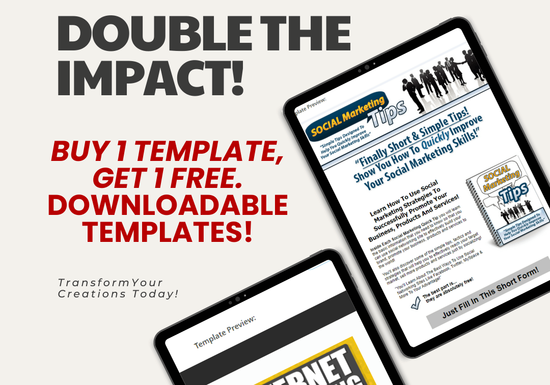 Buy 1 Get 1 Downloadable Funnel Templates!