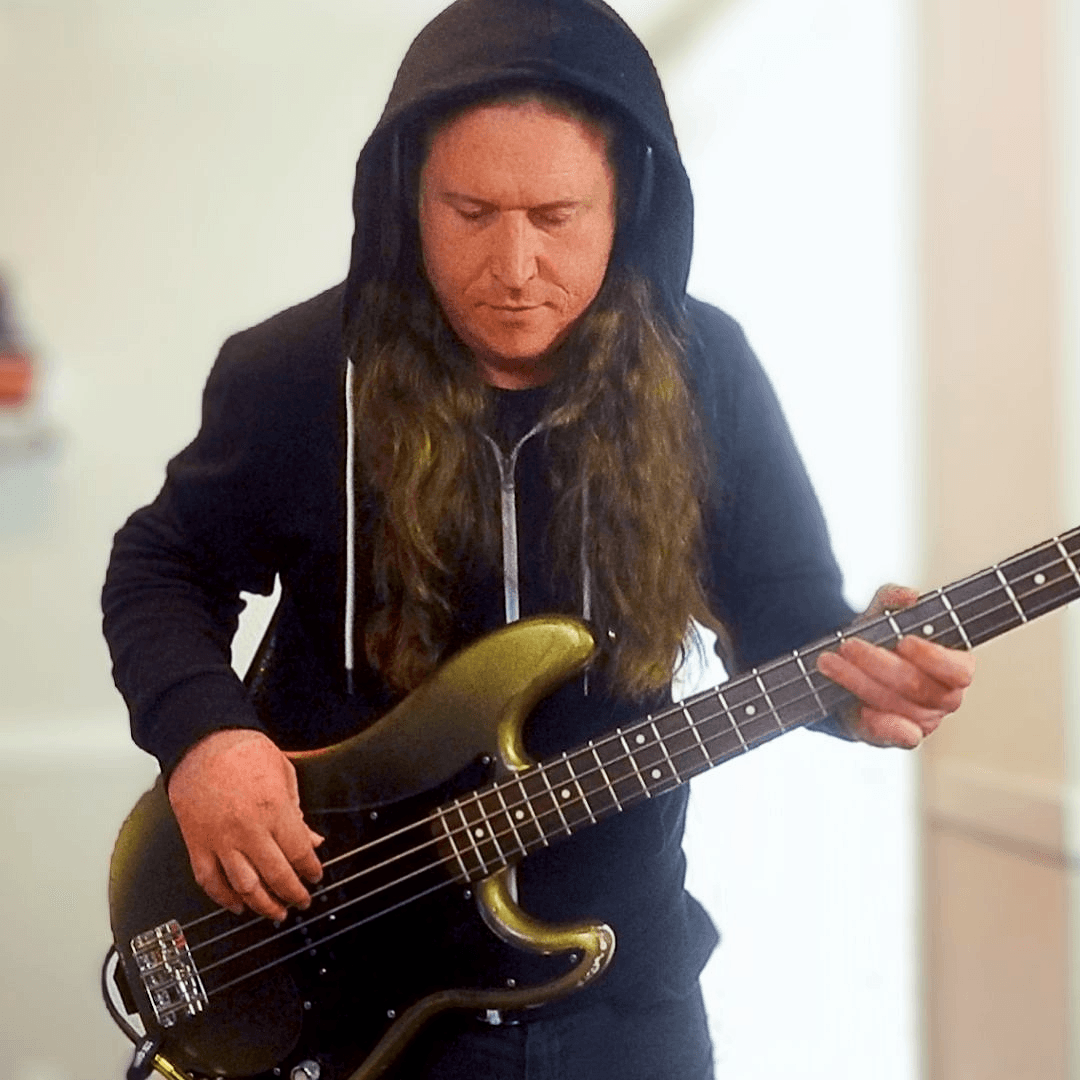Jered playing bass