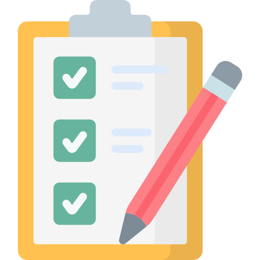 <a href="https://www.flaticon.com/free-icons/checklist" title="checklist icons">Checklist icons created by Freepik - Flaticon</a>