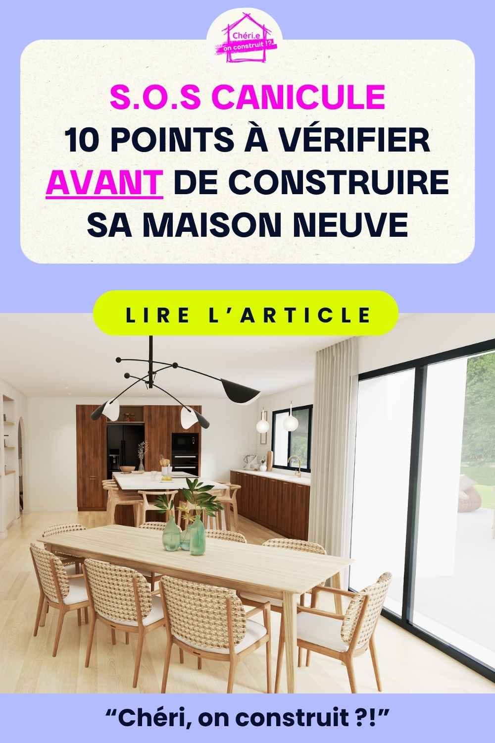 Plan maison modene et canicule