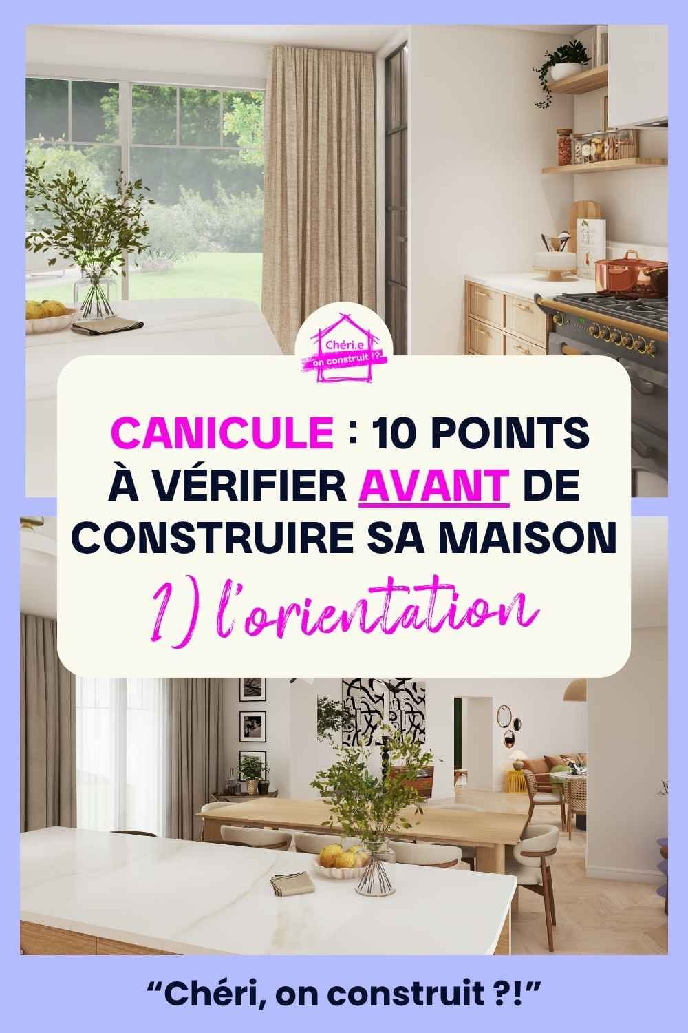 Plan maison modene et canicule
